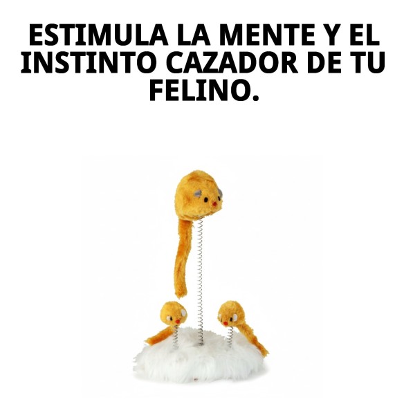 Juguete Ratón con Muelle para Diversión Familiar de Mascotas