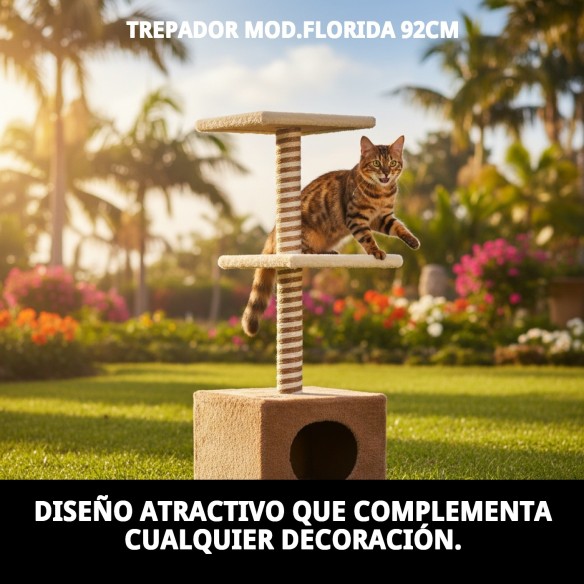 Trepador Mod. Florida 92cm: Diversión y Estilo para tu Mascota