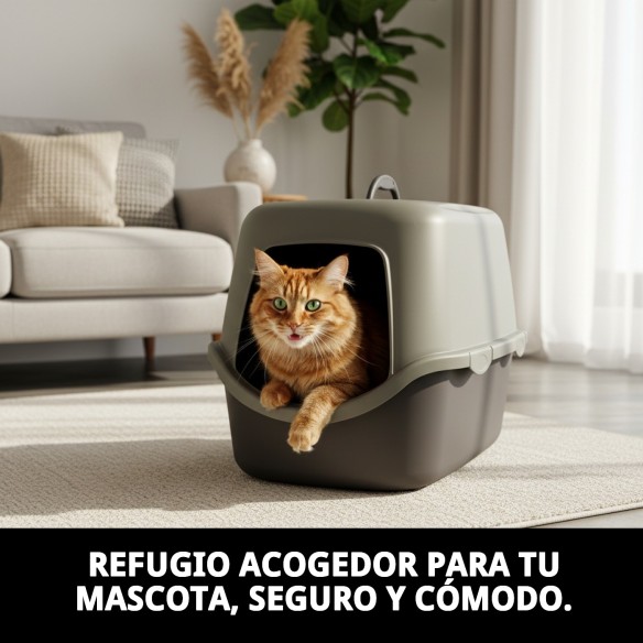 Casita Cathy para Mascotas - Comodidad y Estilo 56x40 cm