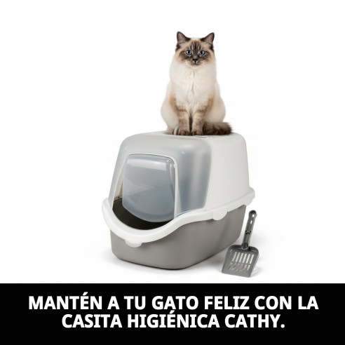 Casita Cathy Easy Clean para Gatos - Higiénica y Práctica