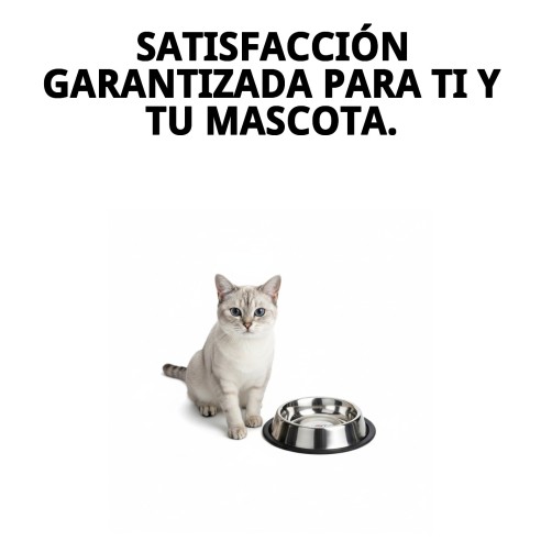 Comedero de Acero Inoxidable Antideslizante para Mascotas