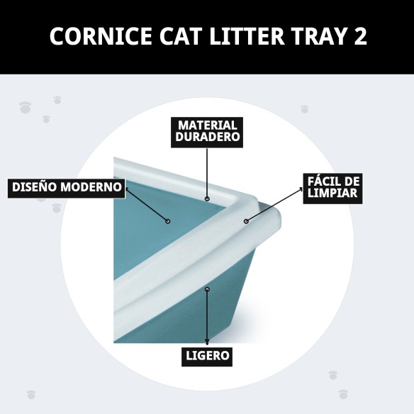 Cornisa Cat Litter Tray 2: Diseño y comodidad para tu gato