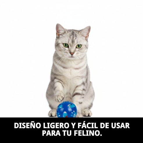 Pelota Interactiva para Gatos - Diversión Garantizada 9,5 CM
