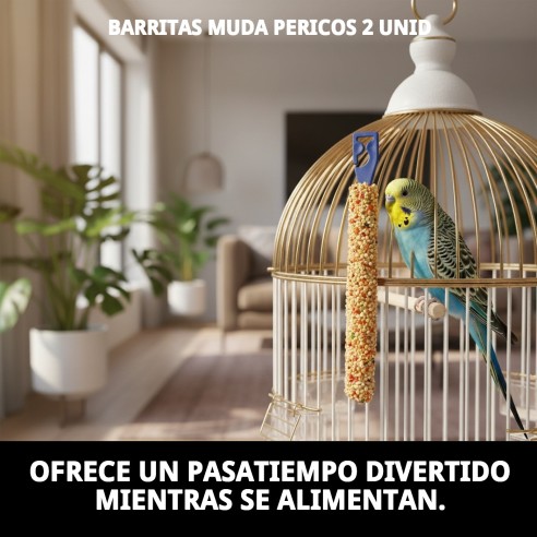 Barritas Muda para Pericos - Snack Energético 2 Unid