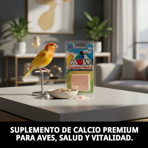 Moly Calcio para Pájaros 100g - Suplemento Mineral Ideal