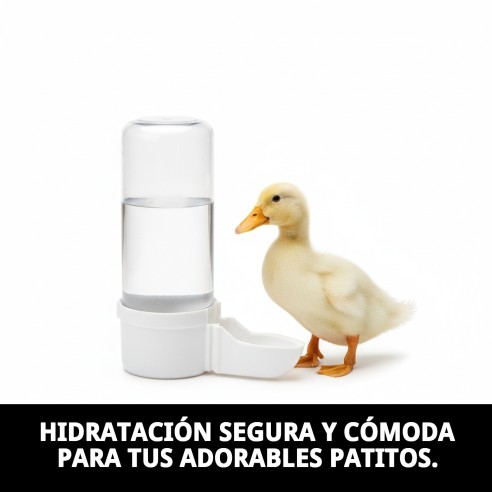 Bebedero Corto Pico Pato para Jaulas de Mascotas