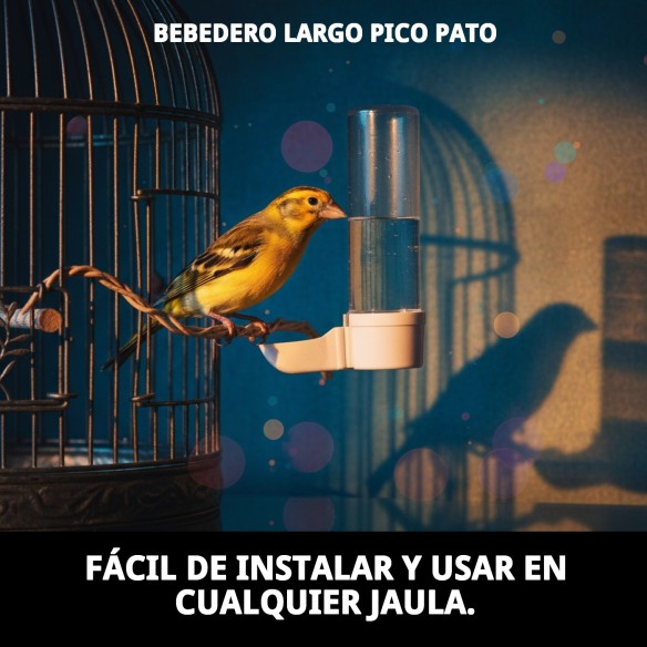 Bebedero Largo Pico Pato: Accesorio Ideal para Jaulas