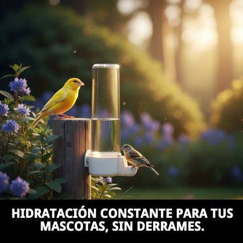 Bebedero Tubo N.2 Largo para Mascotas - Accesorios de Jaula