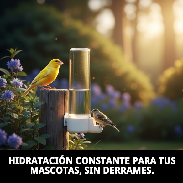 Bebedero Tubo N.2 Largo para Mascotas - Accesorios de Jaula