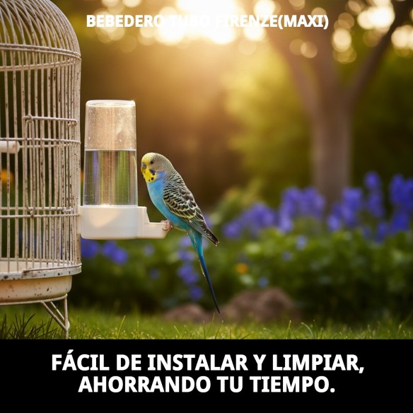 Bebedero Tubo Firenze Maxi para tu mascota - Accesorios jaulas