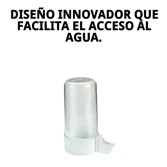 Bebedero Tubo Super con Anilla para Mascotas - Ideal y Práctico