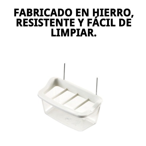 Comedero Exótico de Hierro 11 cm para Mascotas