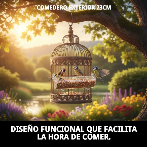 Comedero Exterior 23cm: Ideal para tus Mascotas al Aire Libre