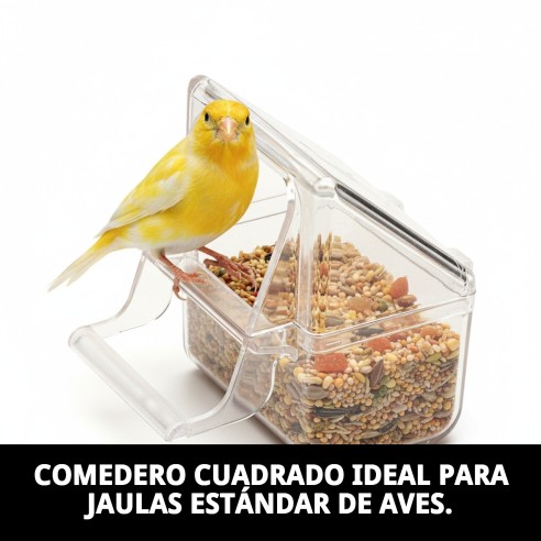 Comedero para Jaulas Estándar - Práctico y Funcional