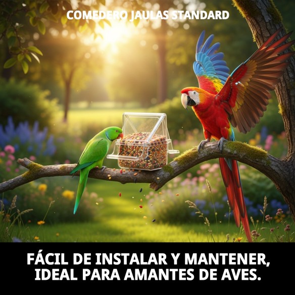 Comedero para Jaulas Estándar - Práctico y Funcional