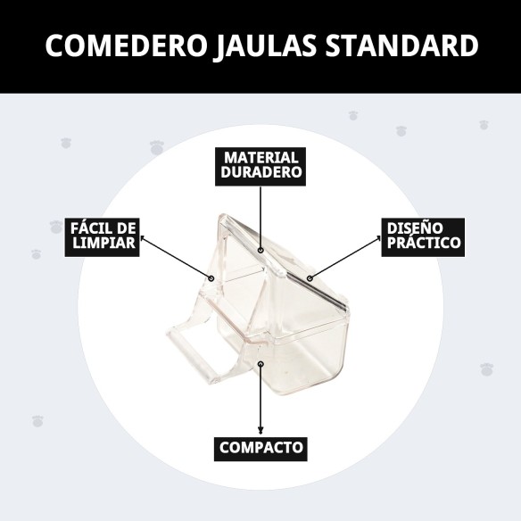 Comedero para Jaulas Estándar - Práctico y Funcional