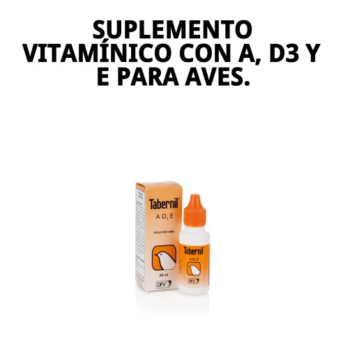 Tabernil A+D3+E 20ml para la salud de tus aves