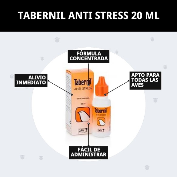 Tabernil Anti Stress 20 ml: Alivia el estrés en aves