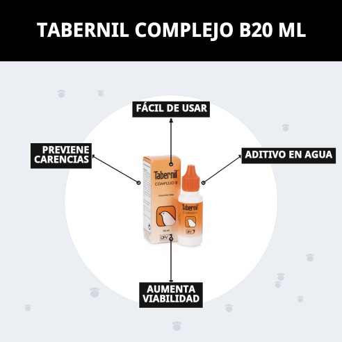 Tabernil Complejo B 20 ml: Vitaminas Esenciales para Mascotas
