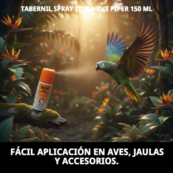 Tabernil Spray Tetra-But Piper 150 ml: Protección para Aves
