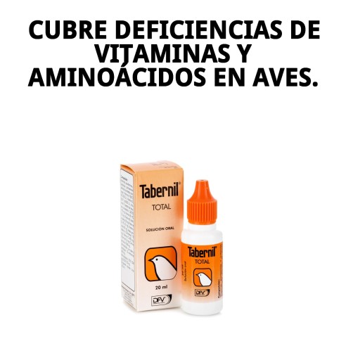 Tabernil Total 20 ml: Vitamínico Esencial para Aves Saludables