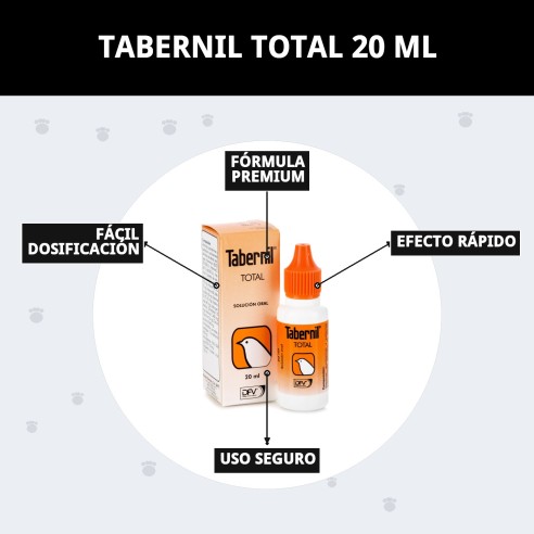 Tabernil Total 20 ml: Vitamínico Esencial para Aves Saludables