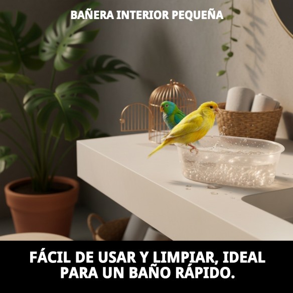 Bañera Interior Pequeña para Mascotas - Confort y Limpieza