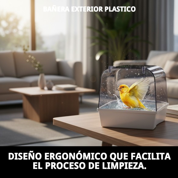 Bañera Exterior de Plástico para Mascotas - Comodidad y Estilo