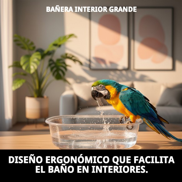 Bañera Interior Grande para Mascotas - Comodidad y Estilo