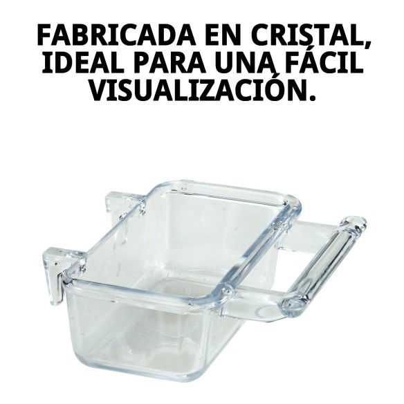 Bizcochera Cristal Interior para Accesorios de Jaulas