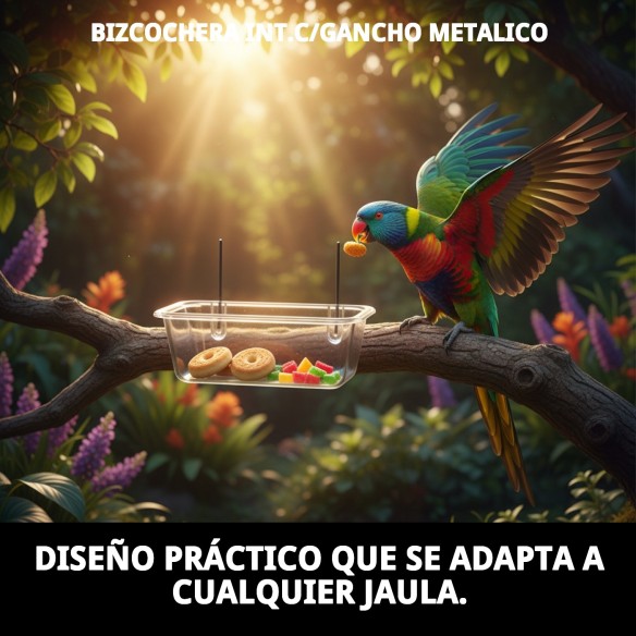 Bizcochera Int. con Gancho Metálico - Accesorios para Jaulas