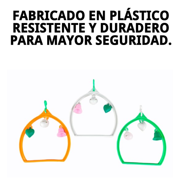 Columpio Ovalado de Plástico para Mascotas - Accesorio Ideal