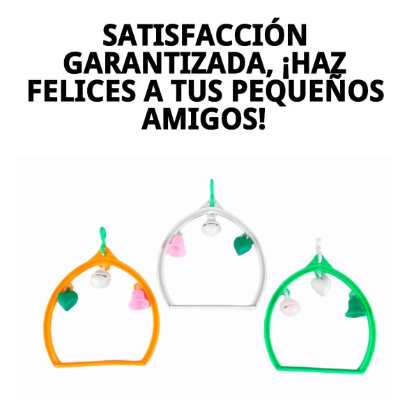 Columpio Ovalado de Plástico para Mascotas - Accesorio Ideal