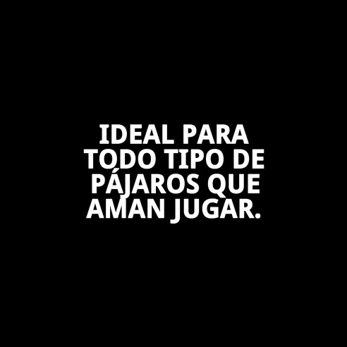 Columpio Plástico Redondo para Pájaros - Diversión Asegurada