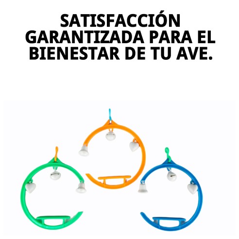 Columpio Plástico Redondo para Pájaros - Diversión Asegurada