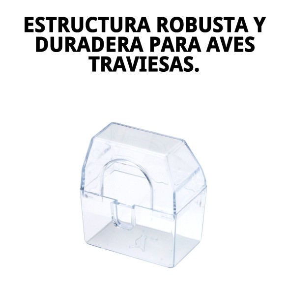 Comedero Canarias: Ideal para Jaulas de Pájaros Exteriores