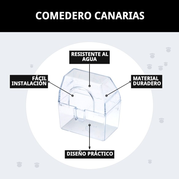 Comedero Canarias: Ideal para Jaulas de Pájaros Exteriores