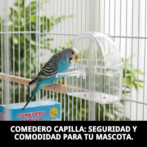 Comedero Capilla: Ideal para jaulas de mascotas