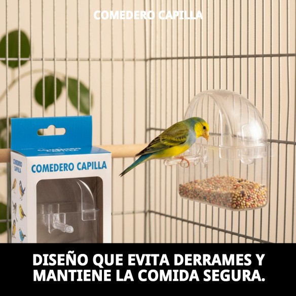 Comedero Capilla: Ideal para jaulas de mascotas