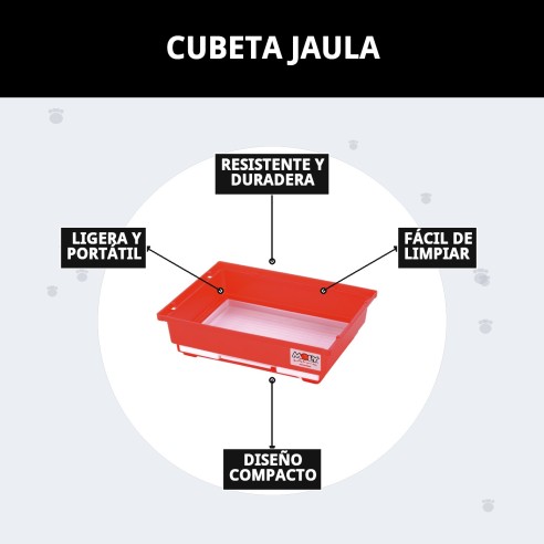 Cubeta Jaula Colorida para Mascotas - Compra Online en MOLY.es
