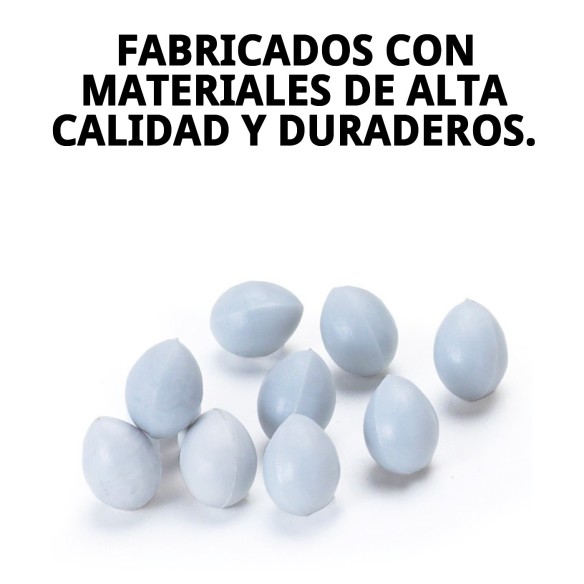 Huevos Plásticos para Canarios - Bolsa de 100 Unidades