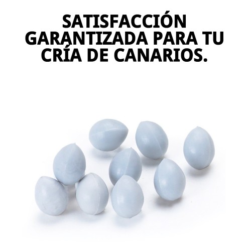 Huevos Plásticos para Canarios - Bolsa de 100 Unidades