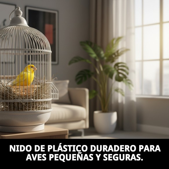 Nidal Plástico para Jaulas - Accesorio Ideal para Mascotas