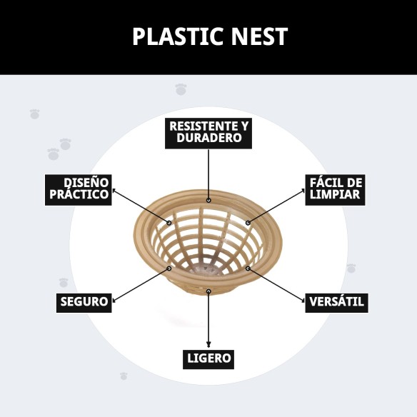 Nidal Plástico para Jaulas - Accesorio Ideal para Mascotas