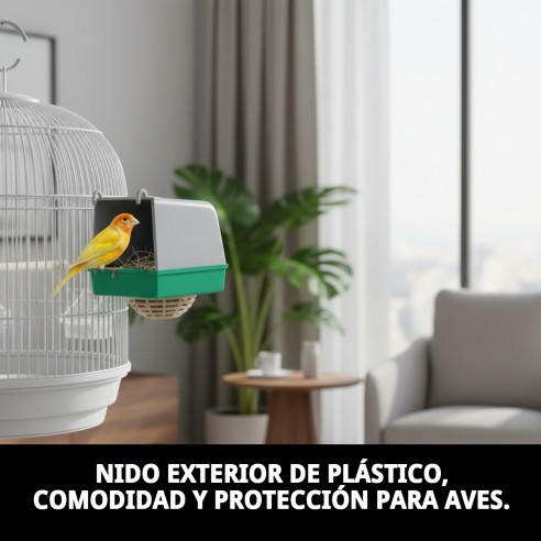 Nido Exterior Plástico Completo para Mascotas - Ideal y Resistente