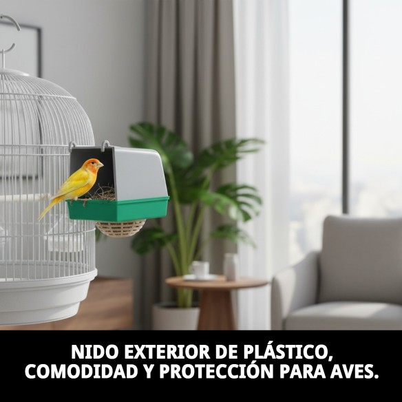 Nido Exterior Plástico Completo para Mascotas - Ideal y Resistente