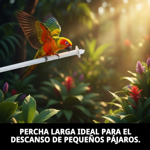 Palo Largo Plástico para Jaulas - Complementos Esenciales