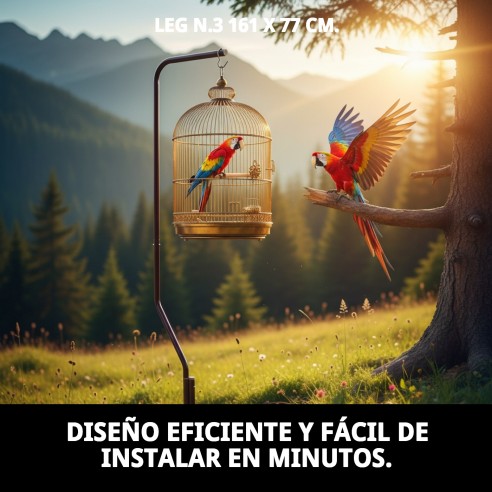 Pie para jaula 161 x 77 cm - Soporte resistente y seguro