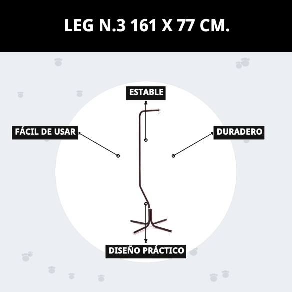 Pie para jaula 161 x 77 cm - Soporte resistente y seguro
