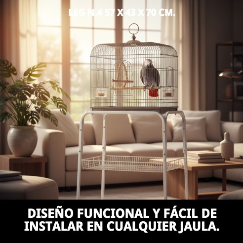 Jaula Desmontable Malawi con Pies - 57x43x70 cm